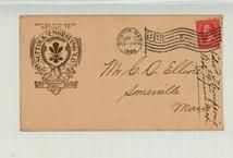 Mr. C. D. Eliote Somerville Mass, 1896 Suffolk Engraving Co., Perkins Collection 1861 to 1933 Envelopes and Postcards
